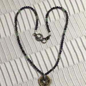 Energy muse lapis/quartz protection necklace